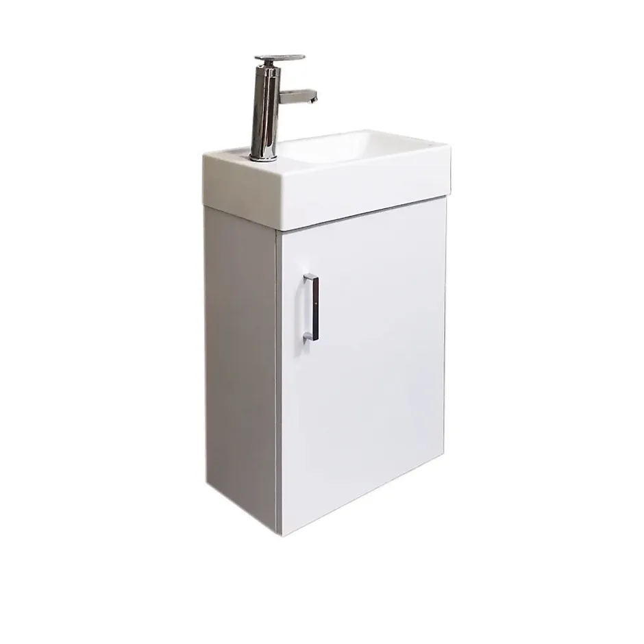 Top Bath Meuble Salle de Bains avec vasque/lavabo lave mains à suspendre Mini 40 Blanc* Lave-Mains