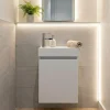 Top Bath Meuble Salle de Bains avec vasque/lavabo lave mains à suspendre Bahamas 40 Blanc
