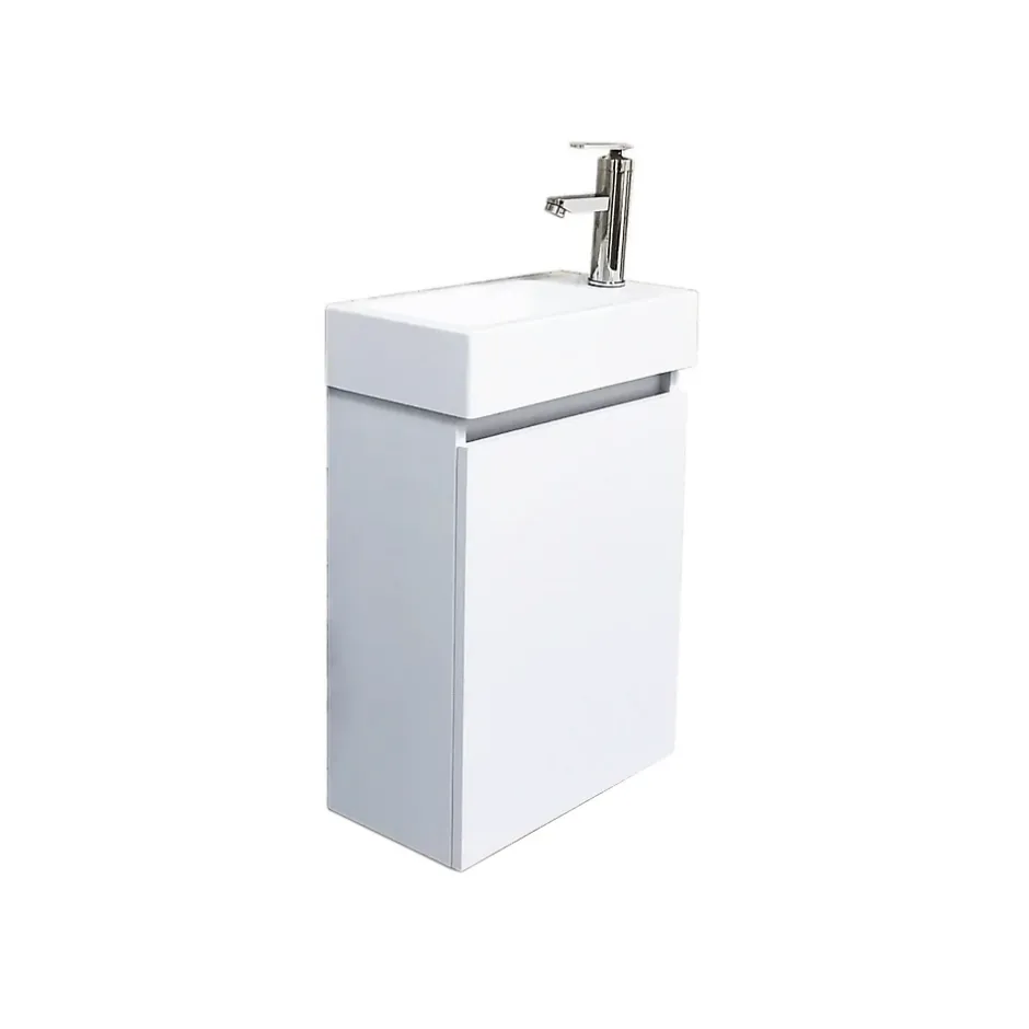 Top Bath Meuble Salle de Bains avec vasque/lavabo lave mains à suspendre Bahamas 40 Blanc
