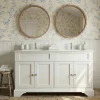 Top Bath Meuble Salle de Bains avec vasque/lavabo DOLIANA 120 à poser laqué Blanc mat 4 portes avec plan céramique* Meuble Vasque