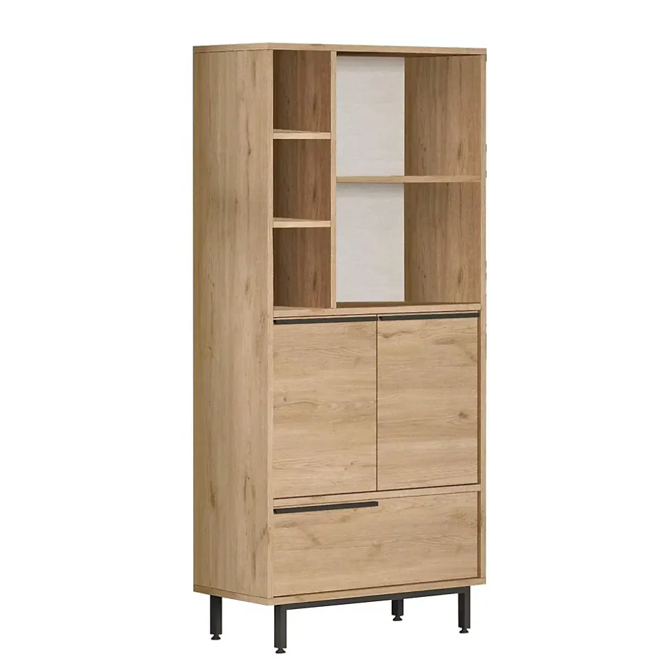 Pier Import Meuble salle de bains moderne effet bois 3 portes JENA