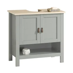 Sobuy Meuble sous Lavabo avec 2 Portes et 1 Compartiment Ouvert, BZR69-HG,