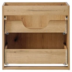 [En.Casa] Meuble sous lavabo avec vasque 60 x 57 x 39 cm chêne NEWPORT
