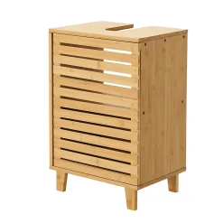 [En.Casa] Meuble sous lavabo Iveland bambou 60 x 40 x 30 cm en.casa* Meuble Sous Lavabo