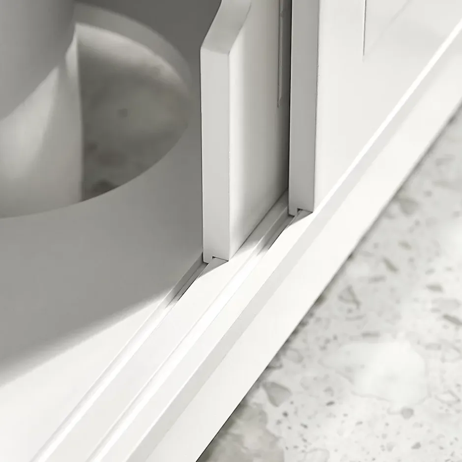 Sobuy Meuble sous lavabo Meuble sous évier Meuble de Salle, FRG128-II-W,