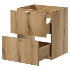 [En.Casa] Meuble sous lavabo NEWPORT 50 x 71 x 40 cm effet chêne noir en.casa* Meuble Sous Lavabo