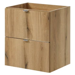 [En.Casa] Meuble sous lavabo NEWPORT 50 x 71 x 40 cm effet chêne noir en.casa* Meuble Sous Lavabo