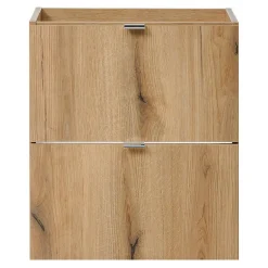 [En.Casa] Meuble sous lavabo NEWPORT avec 2 tiroirs 50 x 60 x 40 cm effet chêne en.casa