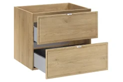 Furnidea Meuble sous lavabo suspendu TERRA CREMONA chêne cremona 60 cm
