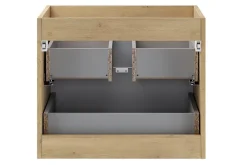 Furnidea Meuble sous lavabo suspendu TERRA CREMONA chêne cremona 60 cm