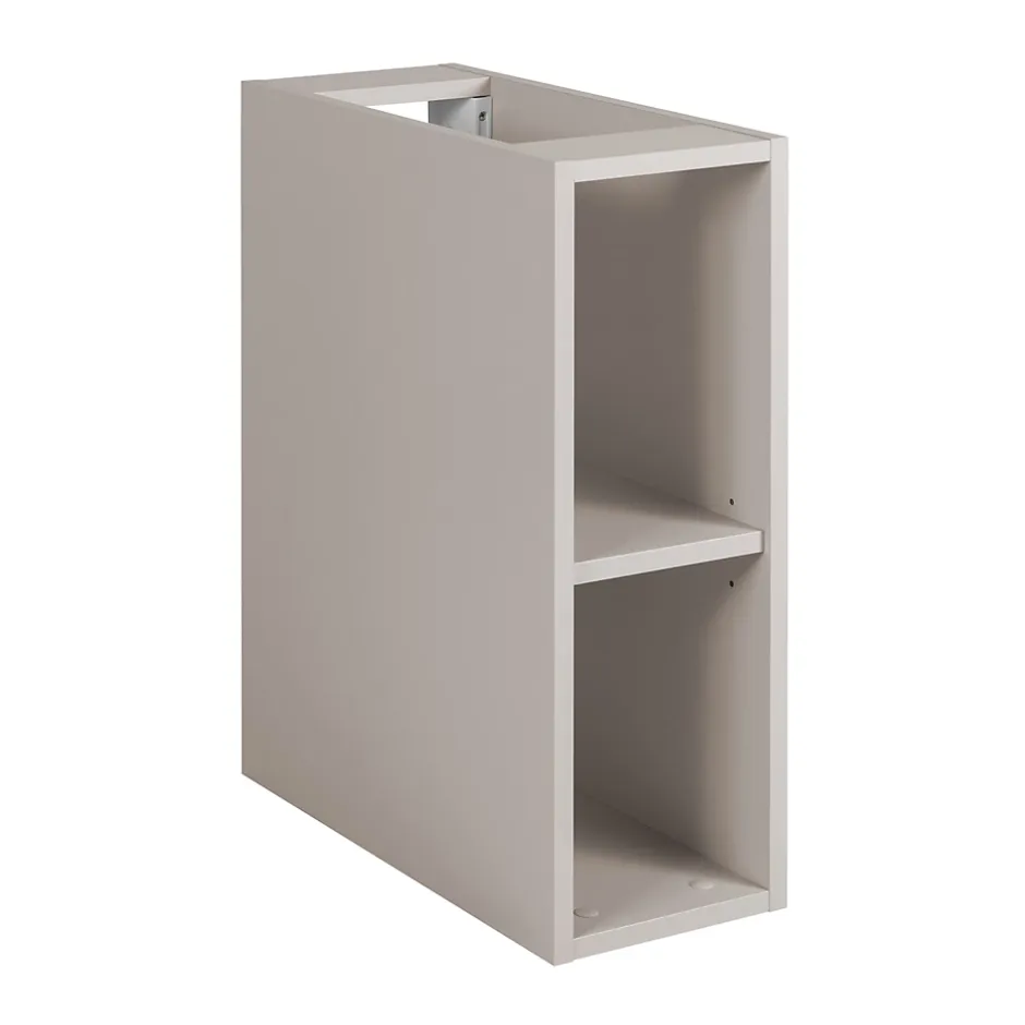 Furnidea Meuble sous vasque à 2 portes FLOW CACHEMIRE 120 cm avec 2 x l'étagères - extensions et plan* Meuble Vasque
