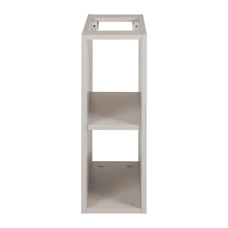 Furnidea Meuble sous vasque à 2 portes FLOW CACHEMIRE 120 cm avec 2 x l'étagères - extensions et plan* Meuble Vasque