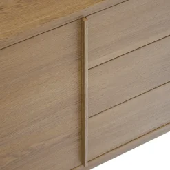 GoodHome Meuble sous vasque à poser placage chêne H.82 x P.45 x l.120 cm Kabayan