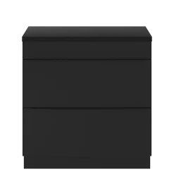 GoodHome Meuble sous vasque à poser noir mat l.80 x H.82 x P.45 cm, Imandra