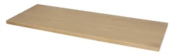 GoodHome Meuble sous vasque à poser 4 tiroirs 1 niche placage chêne l.120 cm + plan de toilette placage chêne, Perma* Meuble Buanderie