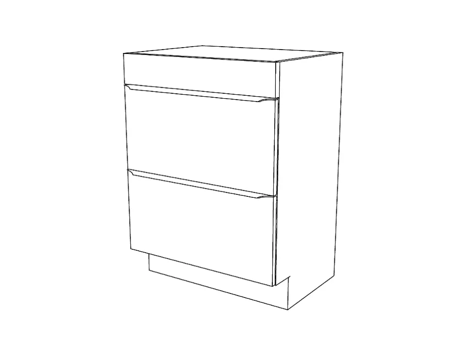 GoodHome Meuble sous vasque à poser gris brillant l.60 x H.82 x P.45 cm, Imandra* Meuble Buanderie|Meuble Sous-Vasque