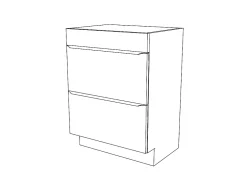 GoodHome Meuble sous vasque à poser effet chêne l.60 x H.82 x P.45 cm, Imandra* Meuble Buanderie|Meuble Sous-Vasque