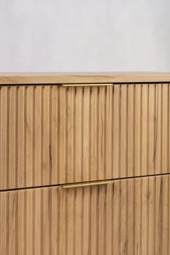Furnidea Meuble sous vasque à suspendre GLAMOUR CHÊNE CRAFT D'OR 120 cm