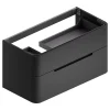 Meuble sous vasque à suspendre Alba noir mat version gauche L. 104 x H. 55 x P. 50,5 cm