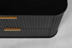 Furnidea Meuble sous vasque à suspendre GLAMOUR NOIR 60 cm* Meuble Vasque