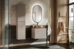 Furnidea Meuble sous vasque à suspendre ICONIC CASHEMIRE 60 cm