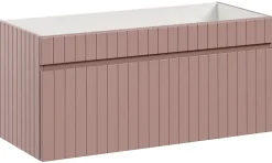 Furnidea Meuble sous vasque à suspendre ICONIC rose 100 cm