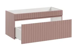 Furnidea Meuble sous vasque à suspendre ICONIC rose 100 cm