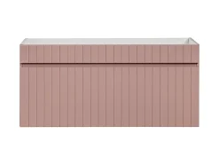 Furnidea Meuble sous vasque à suspendre ICONIC rose 100 cm