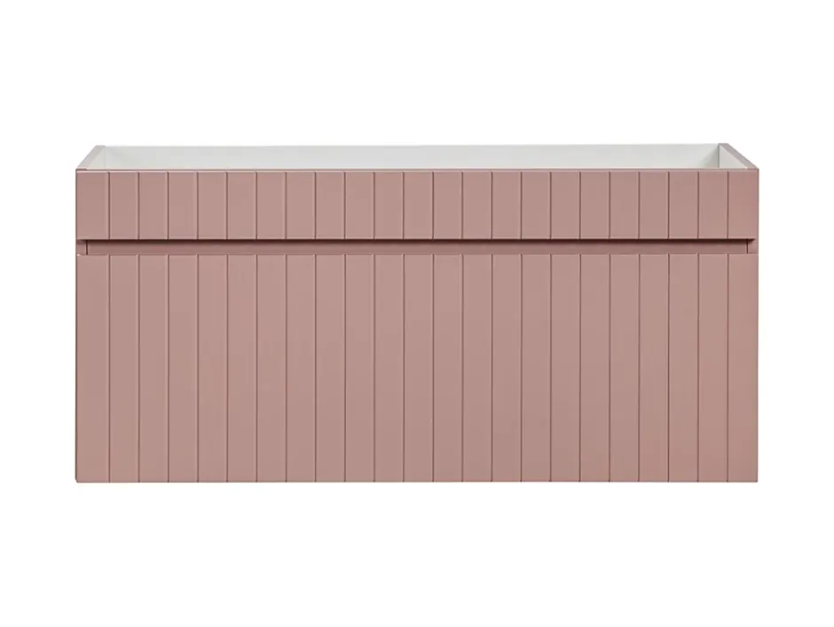 Furnidea Meuble sous vasque à suspendre ICONIC rose 100 cm