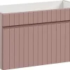 Furnidea Meuble sous vasque à suspendre ICONIC rose 80 cm* Meuble Sous Lavabo