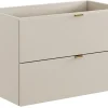 Furnidea Meuble sous vasque à suspendre DALIA CACHEMIRE 80 cm* Meuble Sous Lavabo