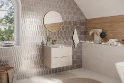 Furnidea Meuble sous vasque à suspendre DALIA CACHEMIRE 60 cm* Meuble Sous Lavabo