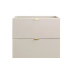 Furnidea Meuble sous vasque à suspendre DALIA CACHEMIRE 60 cm* Meuble Sous Lavabo