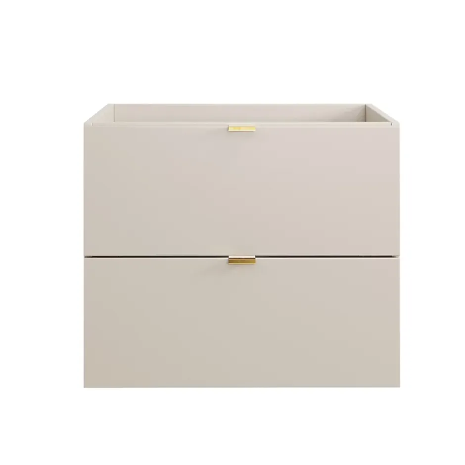 Furnidea Meuble sous vasque à suspendre DALIA CACHEMIRE 60 cm* Meuble Sous Lavabo