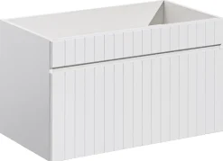 Furnidea Meuble sous vasque à suspendre ICONIC blanc 80 cm* Meuble Sous Lavabo
