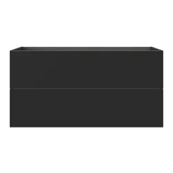 GoodHome Meuble sous vasque 2 tiroirs sans poignées l.120 x H.60 x P.45 cm noir mat Kentia* Meuble Sous-Vasque