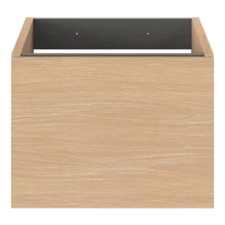 GoodHome Meuble sous vasque 1 tiroir sans poignée l.40 x H.30 x P.45 cm effet chêne Kentia* Meuble Sous-Vasque