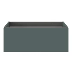 GoodHome Meuble sous vasque 1 tiroir sans poignée l.80 x H.30 x P.45 cm vert forêt Kentia