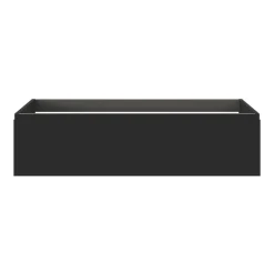 GoodHome Meuble sous vasque 1 tiroir avec poignée intégrée l.120 x H.30 x P.45 cm noir mat Kentia