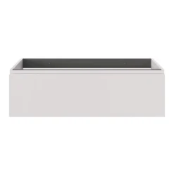 GoodHome Meuble sous vasque 1 tiroir avec poignée intégrée l.100 x H.30 x P.45 cm beige cashemire Kentia