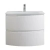 Meuble sous vasque blanc Vague 69 cm