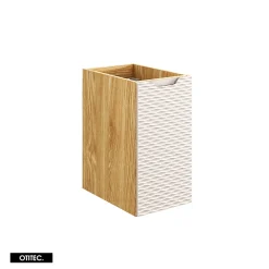 Otitec Meuble sous vasque de 120 cm - avec vasque à encastrer - 2 tiroirs - SEA BEIGE* Meuble Sous Lavabo