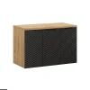 Otitec Meuble sous vasque de 90 cm - avec plan - 3 portes - SEA BLACK