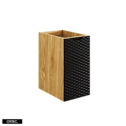 Otitec Meuble sous vasque de 90 cm - avec plan - 3 portes - SEA BLACK