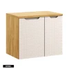 Otitec Meuble sous vasque de 70 cm - avec plan - 2 portes - SETTA