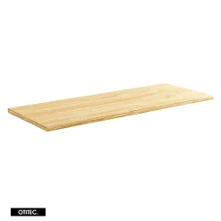 Otitec Meuble sous vasque de 120 cm - avec plan - avec 2 vasques à poser - 2 tiroirs - SEA BEIGE