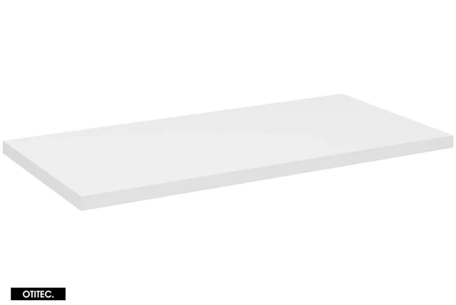 Otitec Meuble sous vasque de 80 cm - avec vasque à poser - avec plan - Cachemire Mat/Blanc - 2 portes - VOLTA CASHMERE* Meuble Sous Lavabo