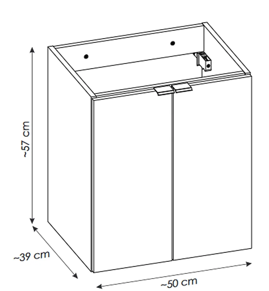 Otitec Meuble sous vasque de 100 cm - avec 2 vasques à poser - avec plan - Noir/Oak - 4 tiroirs - VOLTA OAK