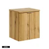 Otitec Meuble sous vasque de 50 cm - avec plan - Oak - 2 portes - VOLTA OAK* Meuble Sous Lavabo