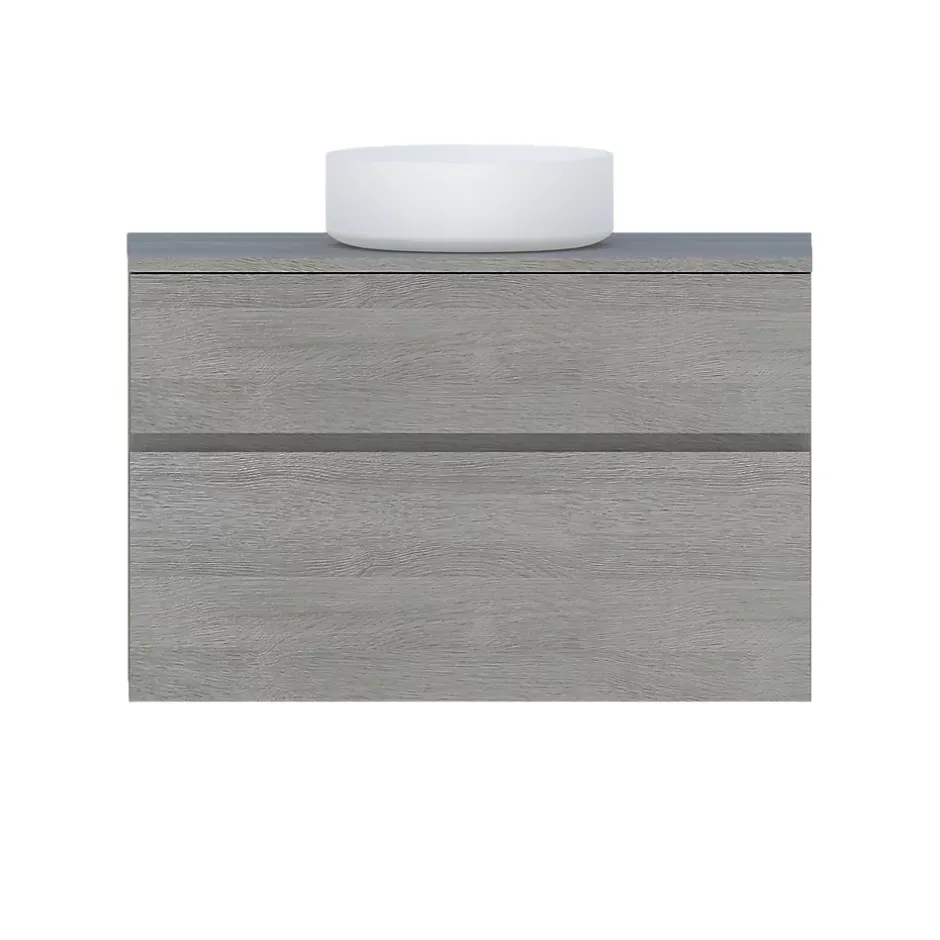 Cooke & Lewis Meuble sous vasque effet chêne clair l.90 x H.57 x P.50 cm 2 tiroirs, Calao